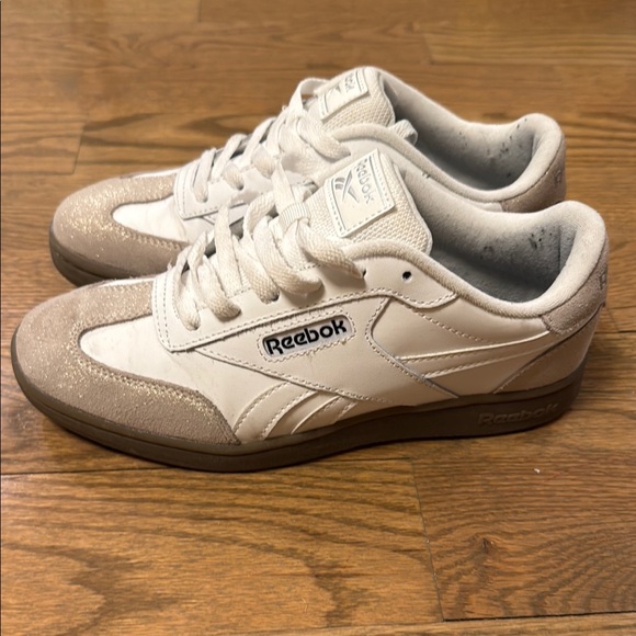 Reebok Cream and Tan Classic Sneakers - Picture 1 of 4